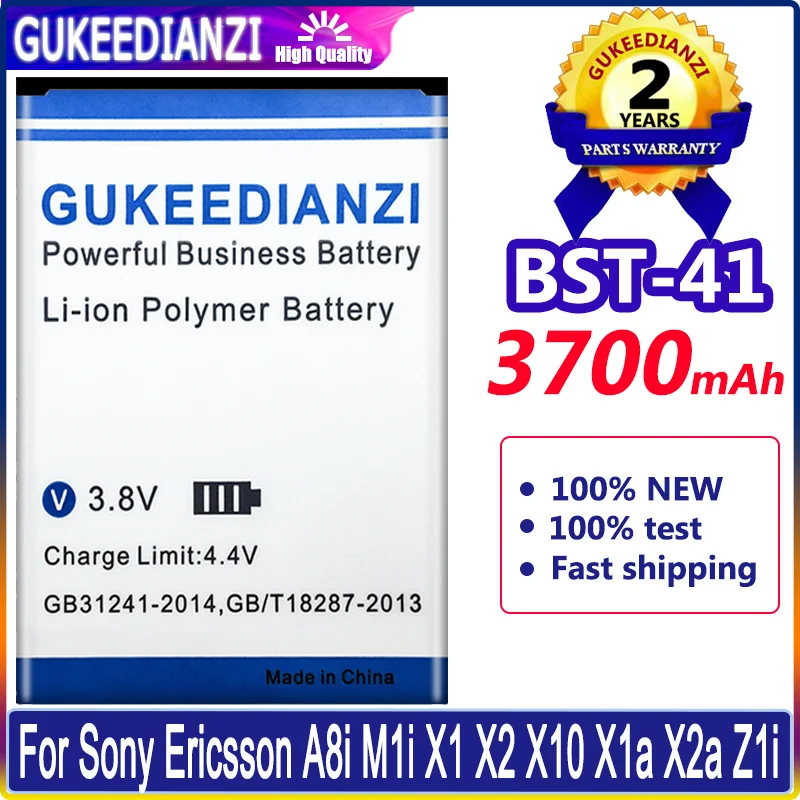 

BST-41 Phone Battery For Sony Ericsson Xperia PLAY R800 R800i Play Z1i A8i M1i X1 X2 X2i X10 X10i 3700mAh BST-41 Batteria