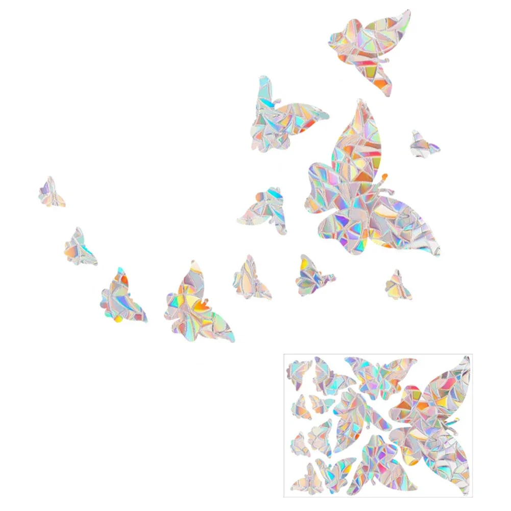 

Радужные наклейки для окон Butterfly