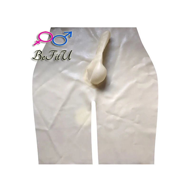 Latex Shorts fetish underwear with sleeve sexy natural pants sheath exotic underpants for men boxer
