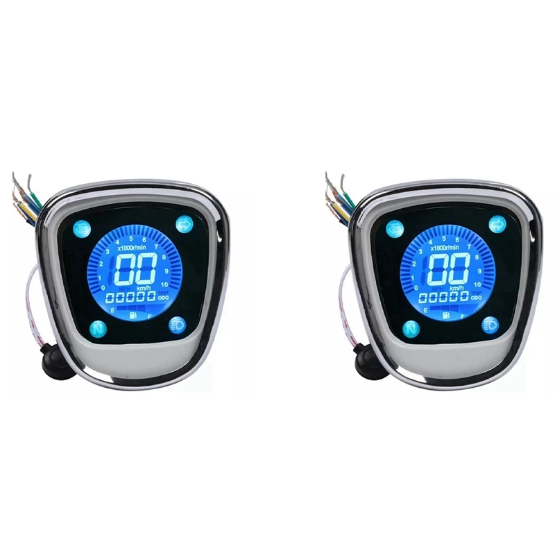 

2X Motorcycle LCD Digital Meter Rpm Odometer Speedometer Assy For Honda C50 C70 C90 PASSPORT Cub 70 90 C70