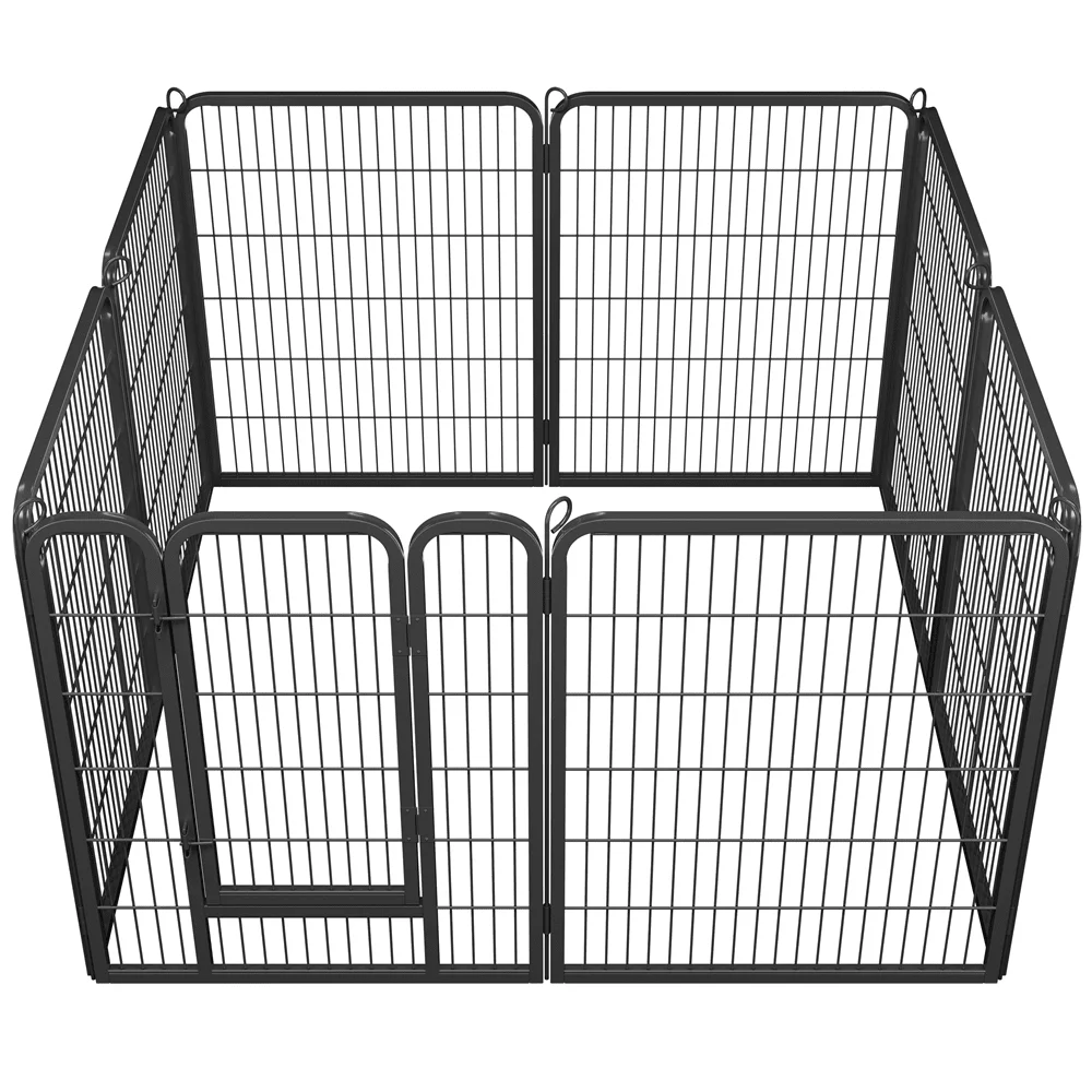

Easyfashion 16 Panels 40″ H Dog Playpen Outdoor Indoor, Black