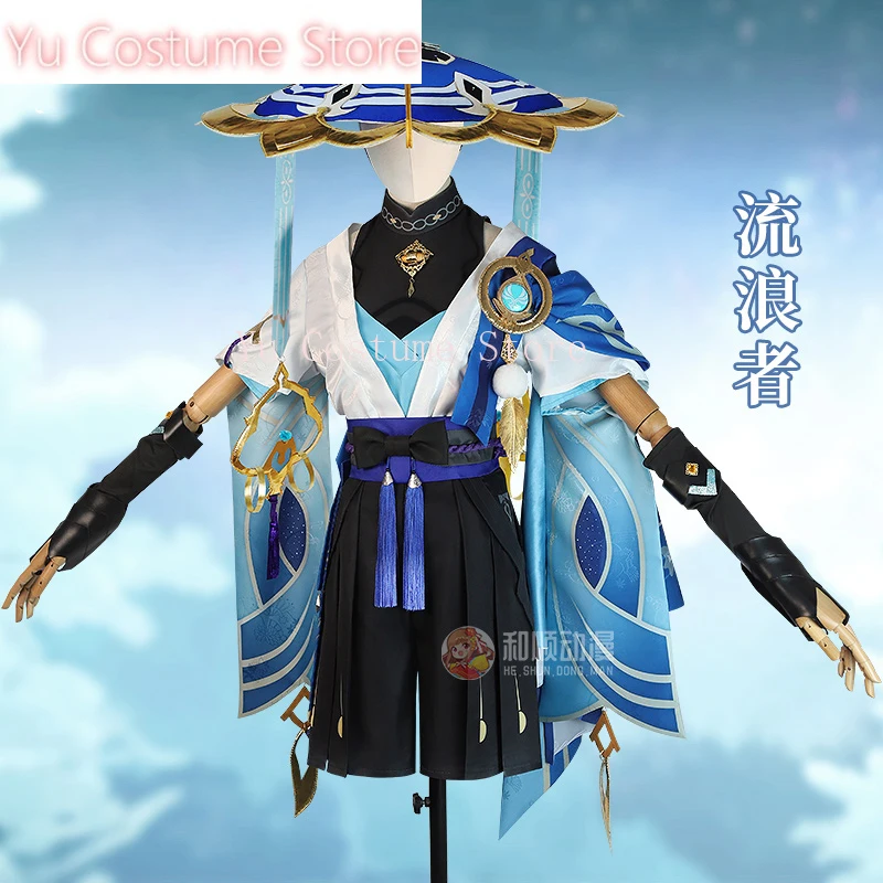Ю Аниме! Genshin Impact Wanderer Scaramouche игровой костюм красивая униформа косплей Хэллоуин