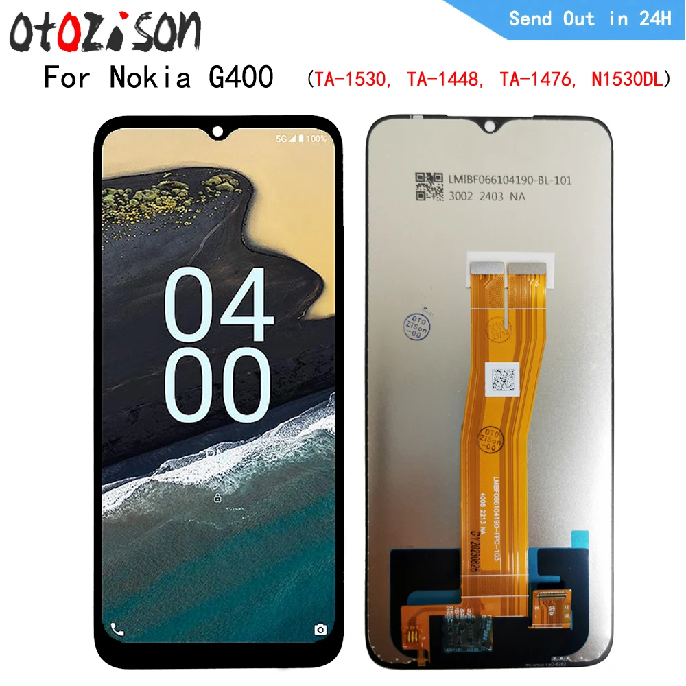 6 58 &quotIPS-дисплей для Nokia G400 TA-1530 TA-1448 TA-1476 ЖК-экран сенсорная панель дигитайзер с
