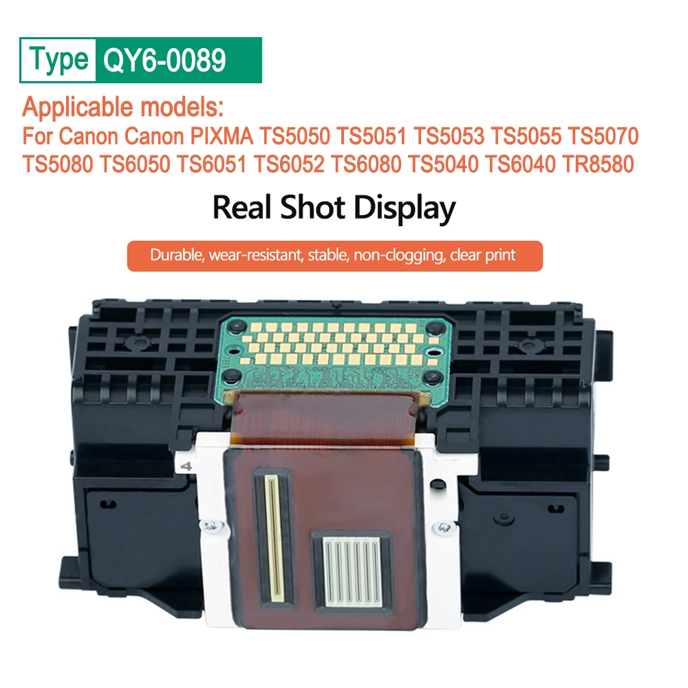 

QY6-0089 Печатная головка для Canon PIXMA TS5050 TS5051 TS5053 TS5055 TS5070 TS5080 TS6050 TS6051 TS6052 TS6080 TS5040 TS6040 TR8580