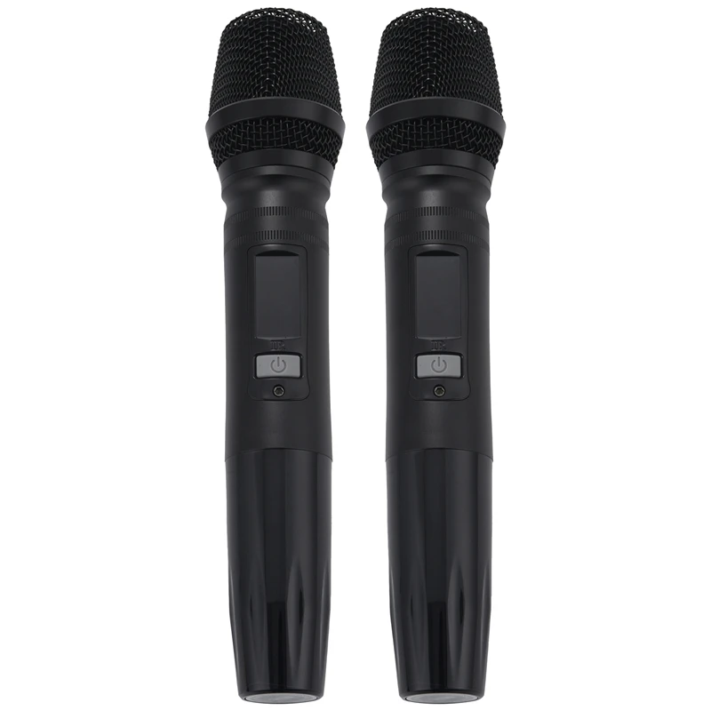 

2Pcs/Set Ux2 Uhf Auto Wireless Dynamic Microphone System With Receiver For Amplifier Mixer Speaker Desktop Bus Audio