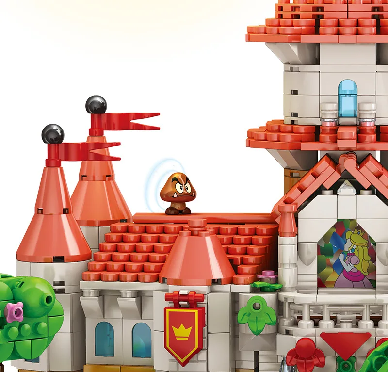 Классическая мультяшная игра 67601 модель электронного замка персика 2614 деталей