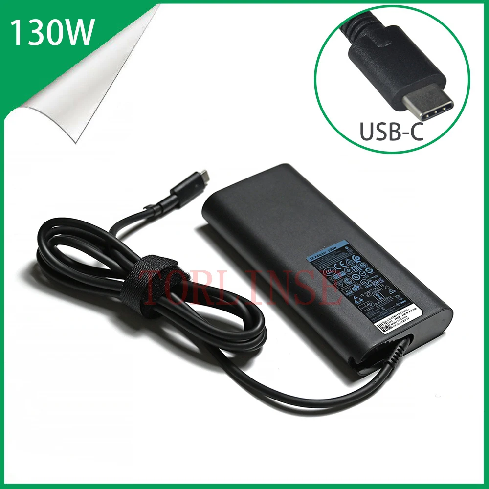New 130W Usb-c Type C 20v 6.5A Laptop Charger For Dell XPS 1