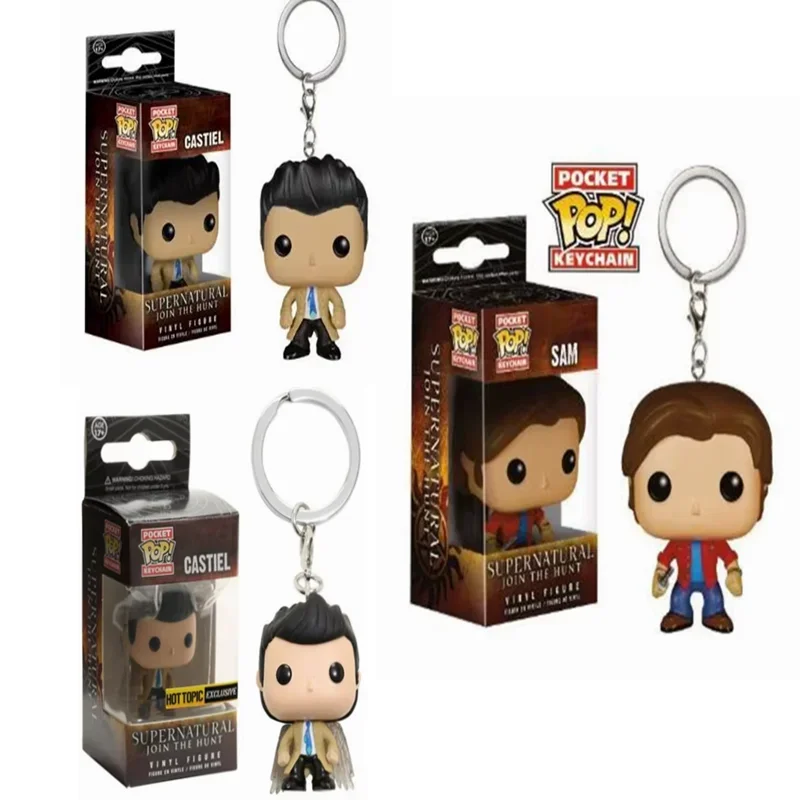 FUNKO новый брелок Сверхъестественное Castiel с крылом Сэм игрушка виниловая фигурка