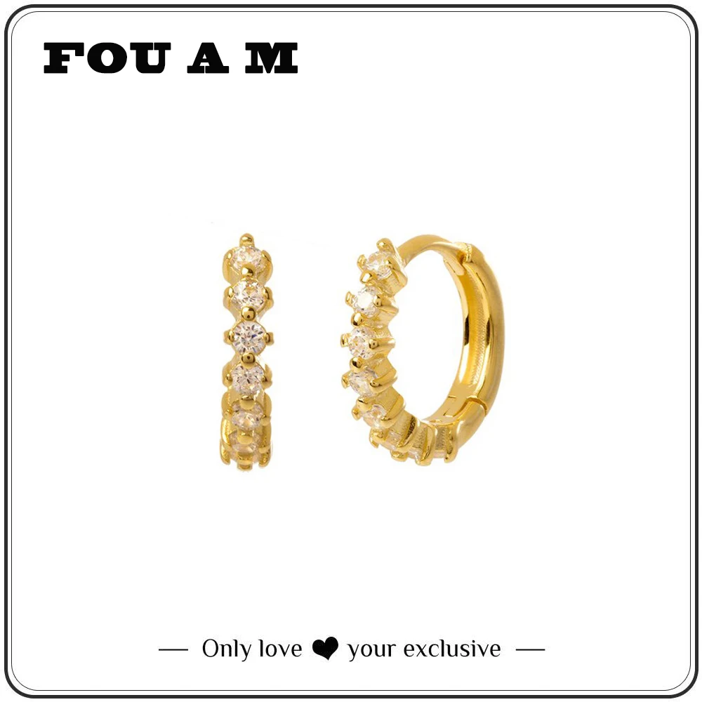 Серебристые золотистые серьги Huggie золотистого цвета яркой радуги для женщин