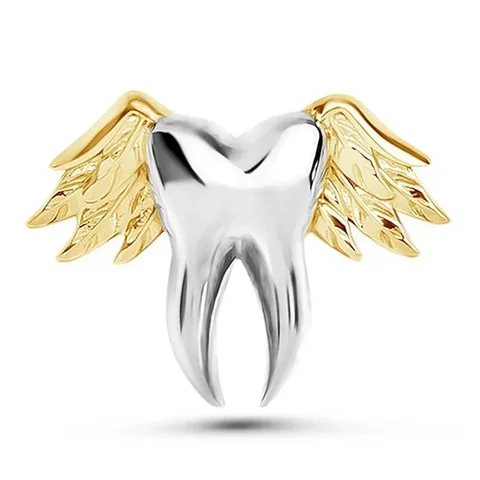 DCARZZ Медицинская брошь для зубов