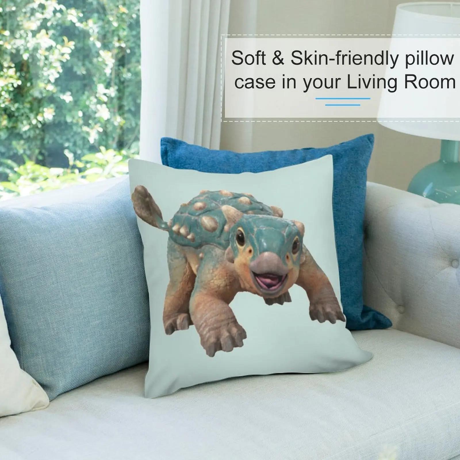 Bumpy диванная подушка с анкилозавром лупвентрис подушки для детей наволочки
