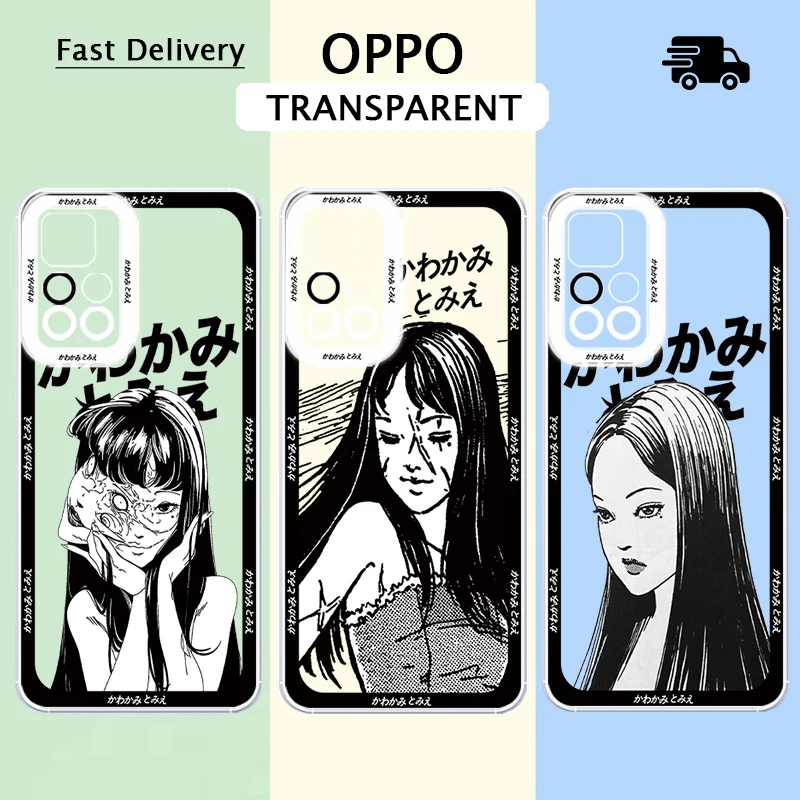 Полупрозрачный чехол для OPPO Find X3 Reno 5 6 7 8 10 11 6Z 8T 8Z 5F Lite Pro Angel Eye