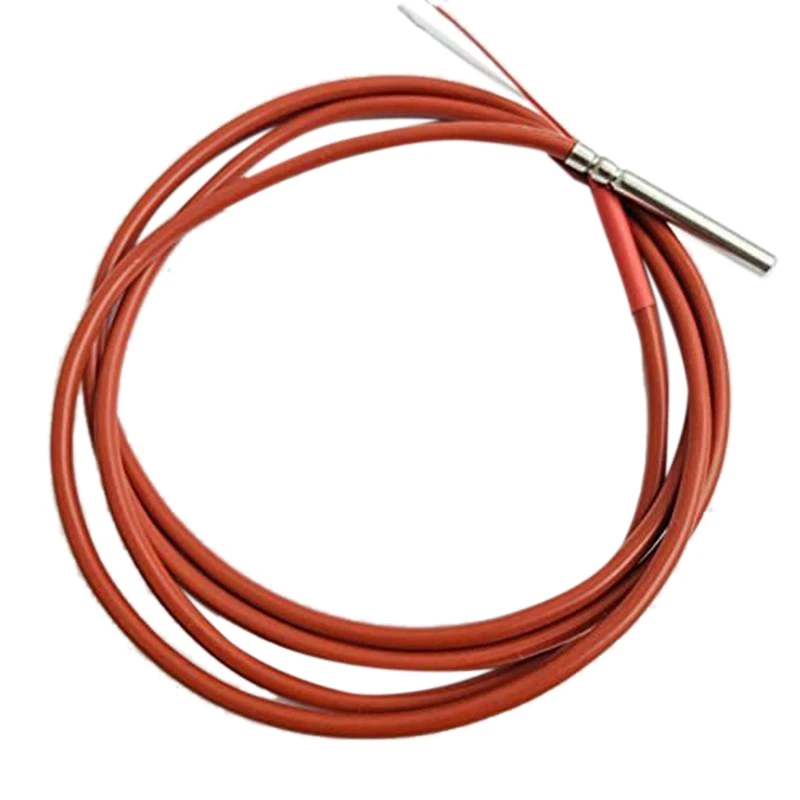 

2 Wire PT1000 Temperature Sensor Thermistor Silicone Gel Coated 1.5Meters Probe 45Mm X 5Mm -50-180 Centigrade Rtds 2Pcs