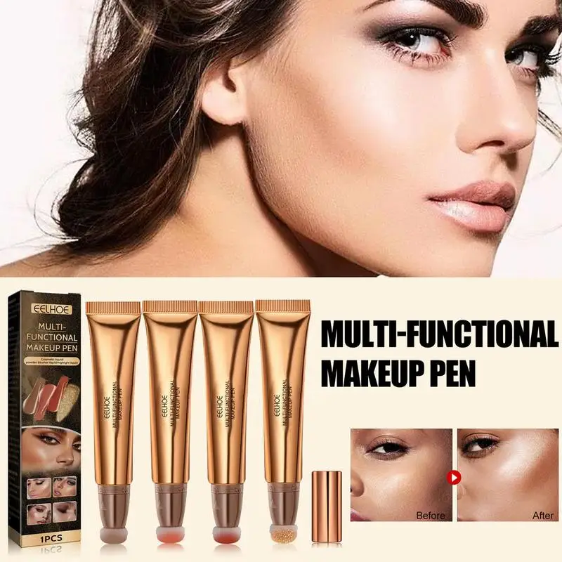 

Sdotter Multi-Functional Makeup Pen Blush Stick Cream Blusher Blush Highlighter Stick Concealer Pen Versatile Highlighter Makeup