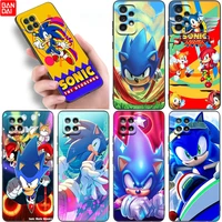 sonic the hedgehog case for samsung galaxy a12 a13 a21s a22 a23 a31 a32 a33 a50 a51 a52 s a53 a70 a71 a72 a73 5g black cover
