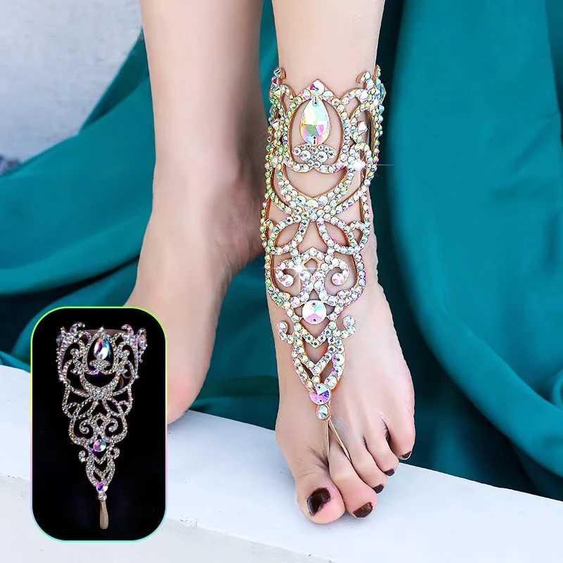 

Belly Dance Hand Accessories Or Foot Accessories Female Adult High-end Diamond-Studded Bracelet/Anklet Performance Accessories