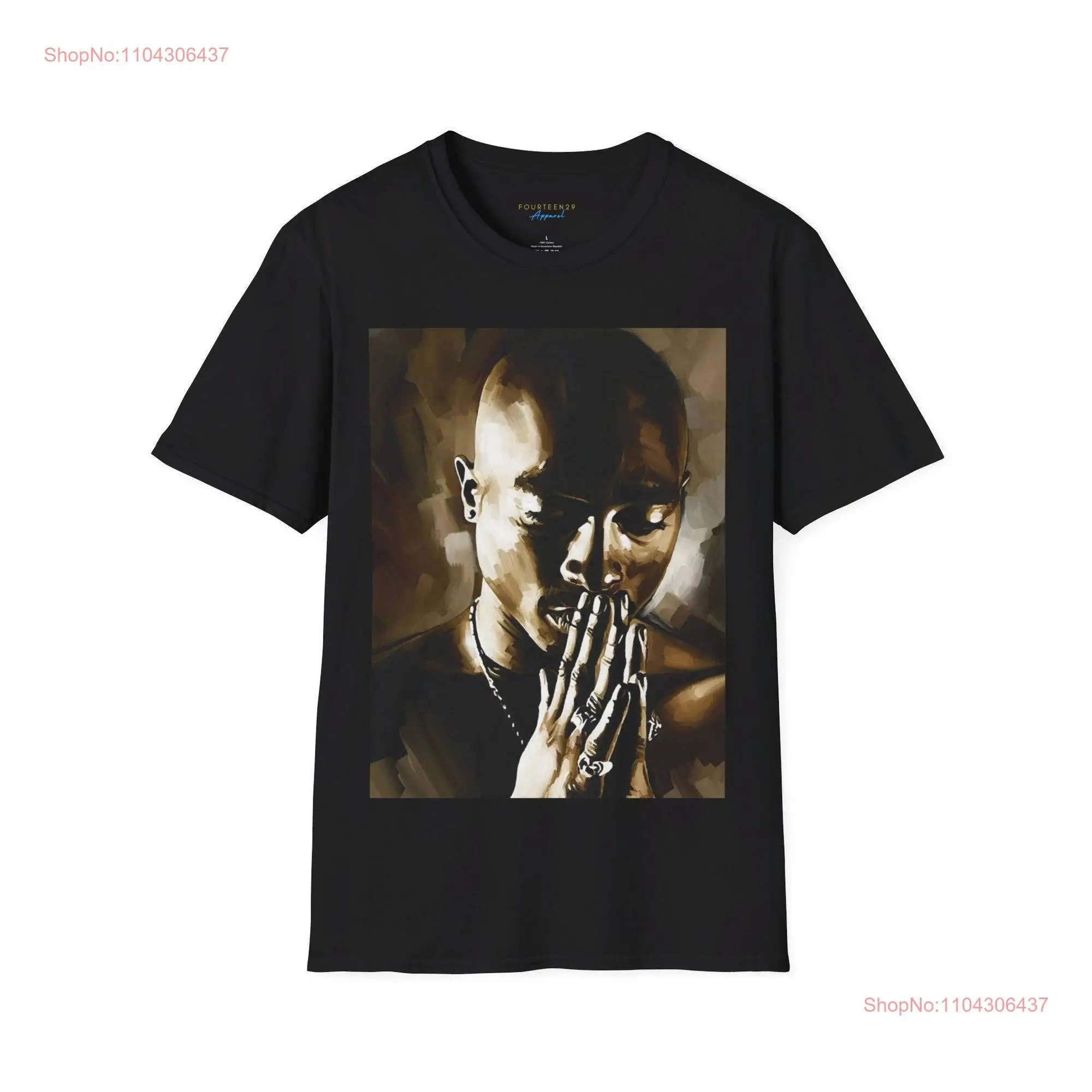 Знаковая футболка Тупак с длинными или короткими рукавами