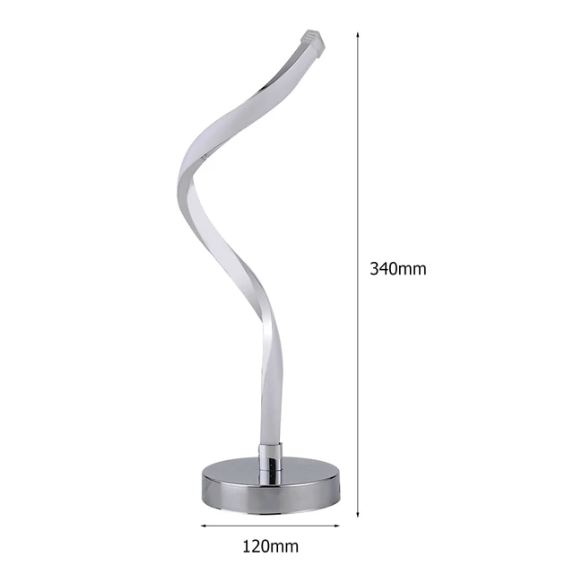 LED Spiral Table Lamp Eye Protection Curved Desk Bedside Warm Light Reading Learning Modern For Living Room Reading Home Decor 6