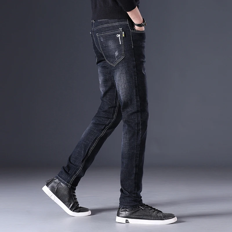 Men's Jeans Y2k Jeans Men's Slim Pants High Waist Party Straight Wide Leg Pants Casual Roller Skating Premium Brand Clothing New