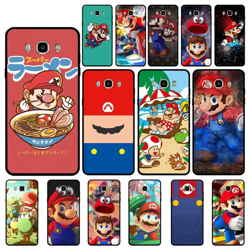 

BANDAI Mario Phone Case for Samsung J 4 5 6 7 8 prime plus 2018 2017 2016 J7 core