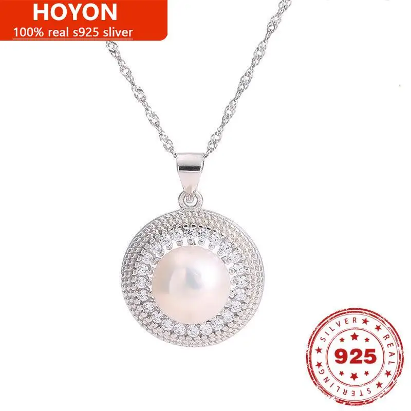 

Женская цепочка из серебра 100% пробы, с натуральным жемчугом