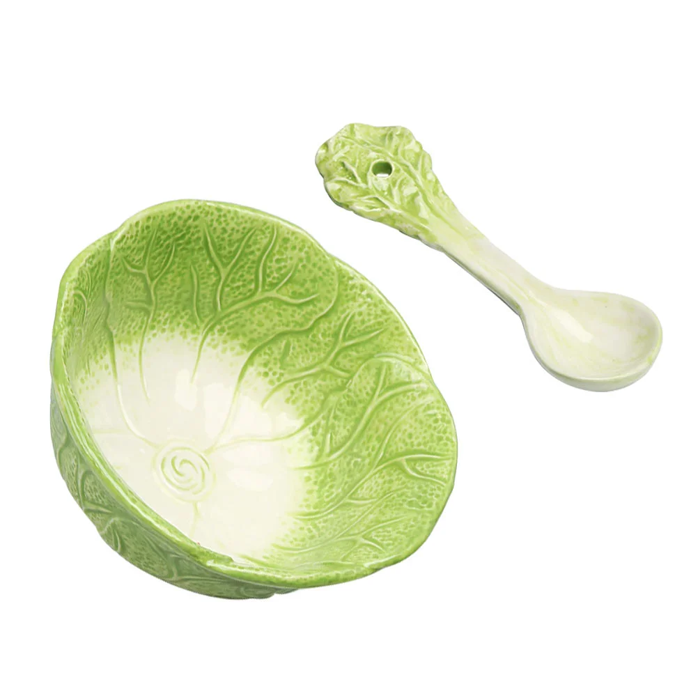 

1 Set Ceramic Bowl Unique Kids Bowl Ceramic Spoon Children Tableware for Home