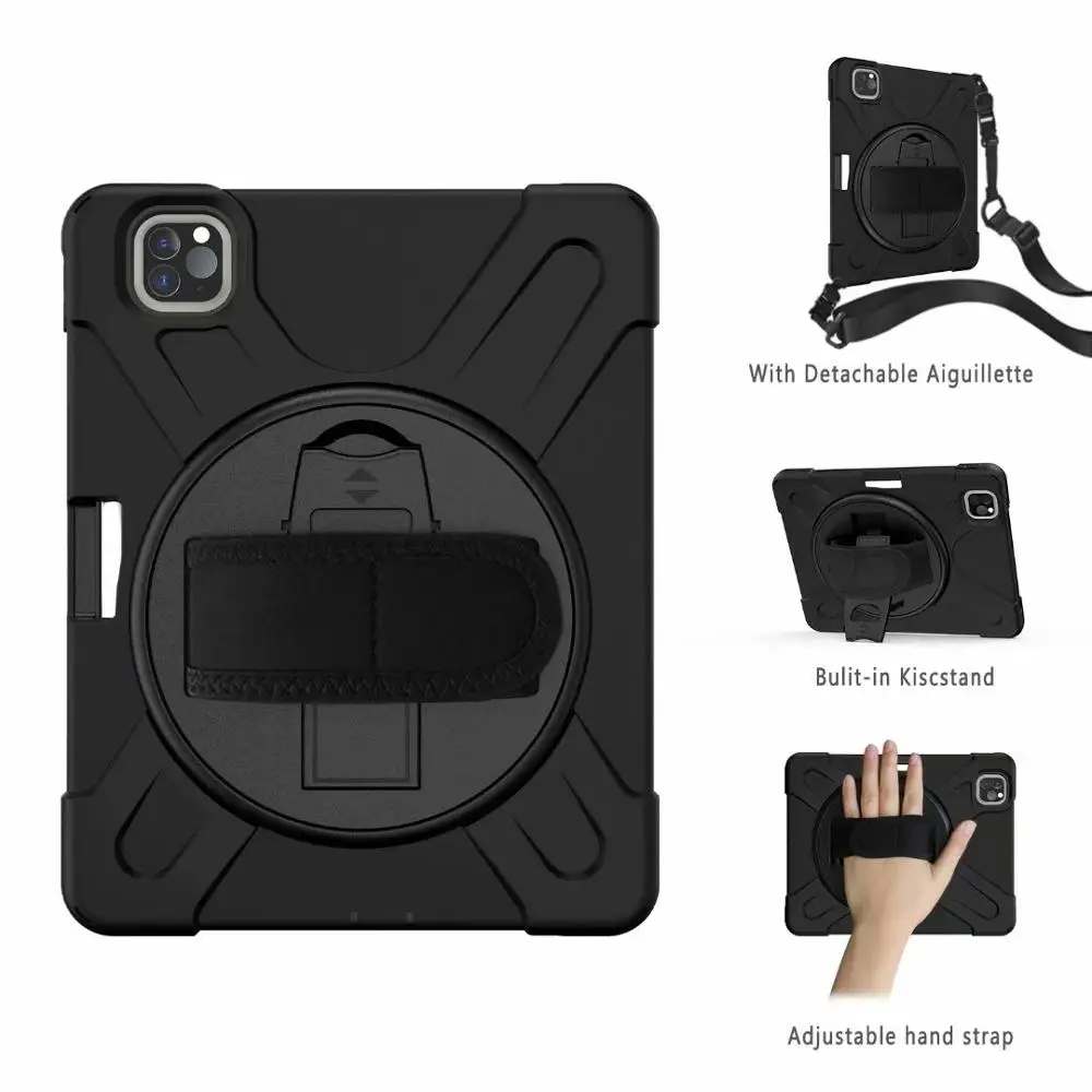 

Вращающийся на 360 градусов чехол для ipad Air 4 10,9 дюйма, чехол для планшета ipad Air4 2020, защитный чехол с держателем для ручки и ремешком