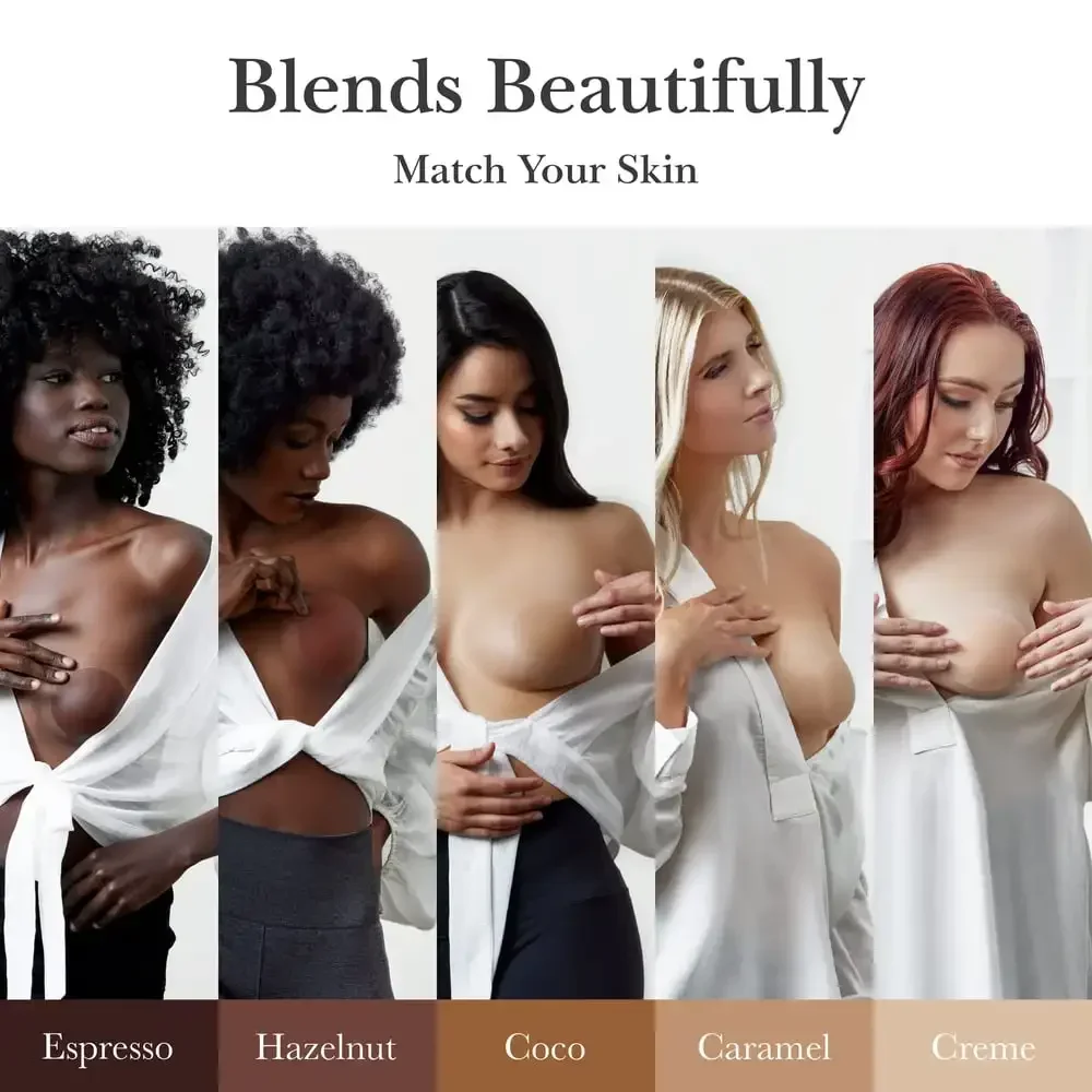 Бесшовный брикет Go Ультратонкий Невидимый бюстгальтер без косточек биоклейкий