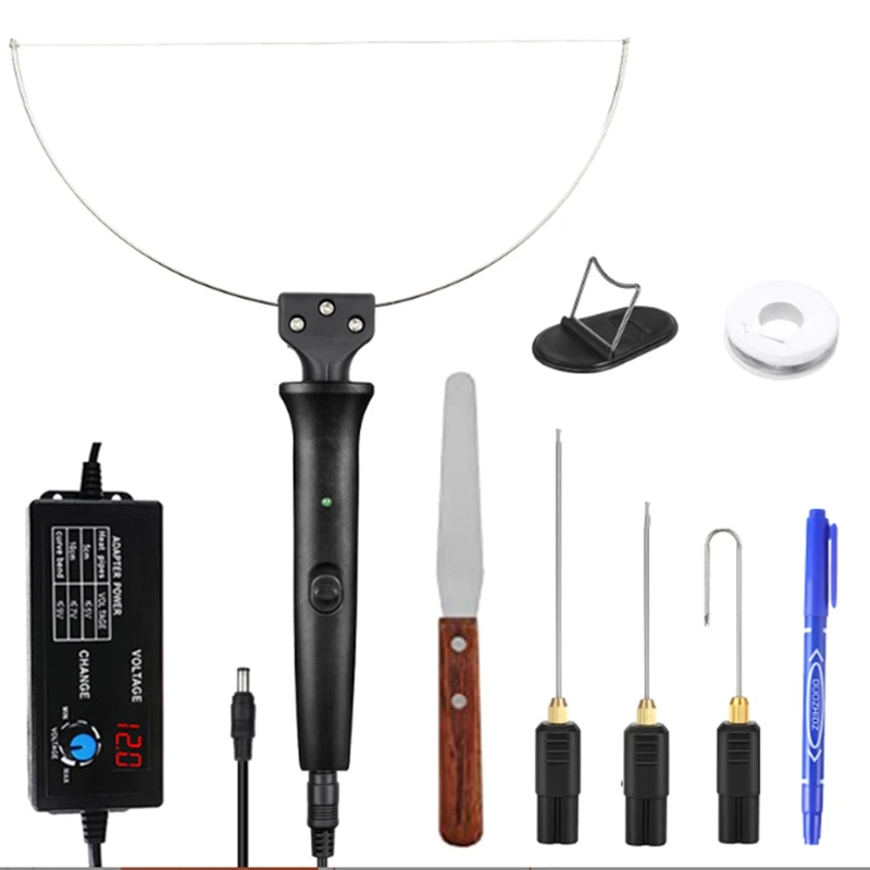 

1 Set Black Styro Foam Cutting Pen Portable Foam Cutting Knife Heating Wire EU Plug