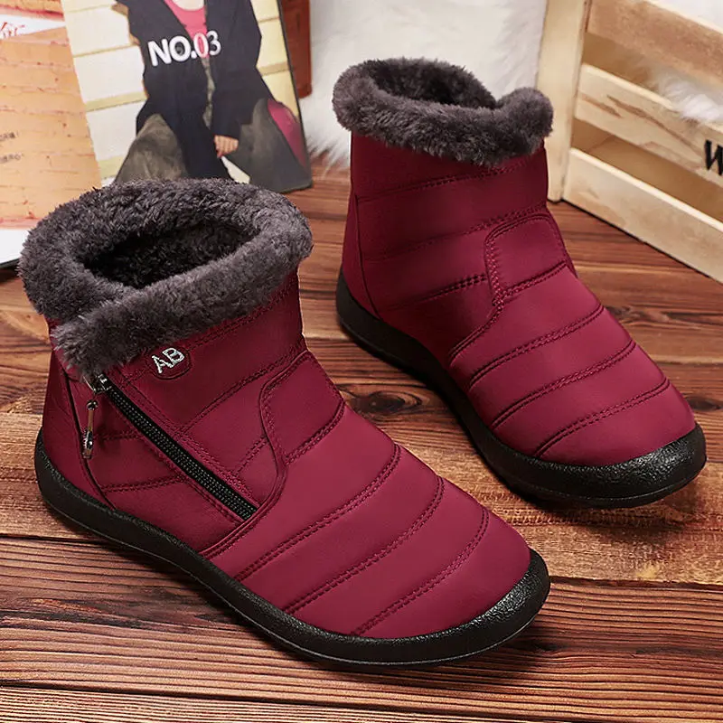 Winter Boots Men Unisex Boots Outdoor Waterproof Snow Boots Female Fashion Ankle Boots for Men Plus Size Couple Boots Male Shoes