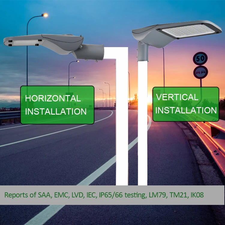 ENEC CB Ip66 80 Вт 100 150 200 наружное садовое освещение фотоэлемент светодиодная уличная