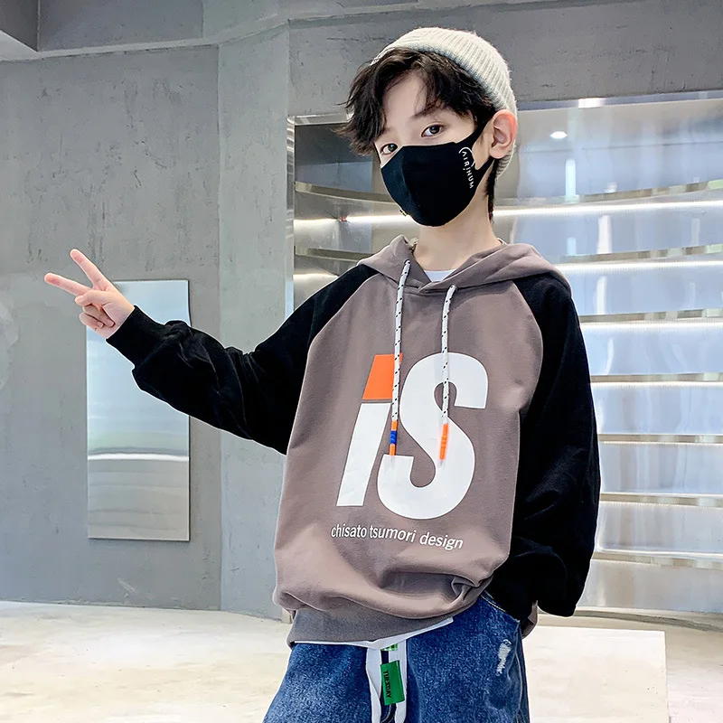 

Свитшот детский с капюшоном и надписью, на Возраст 4-14 лет