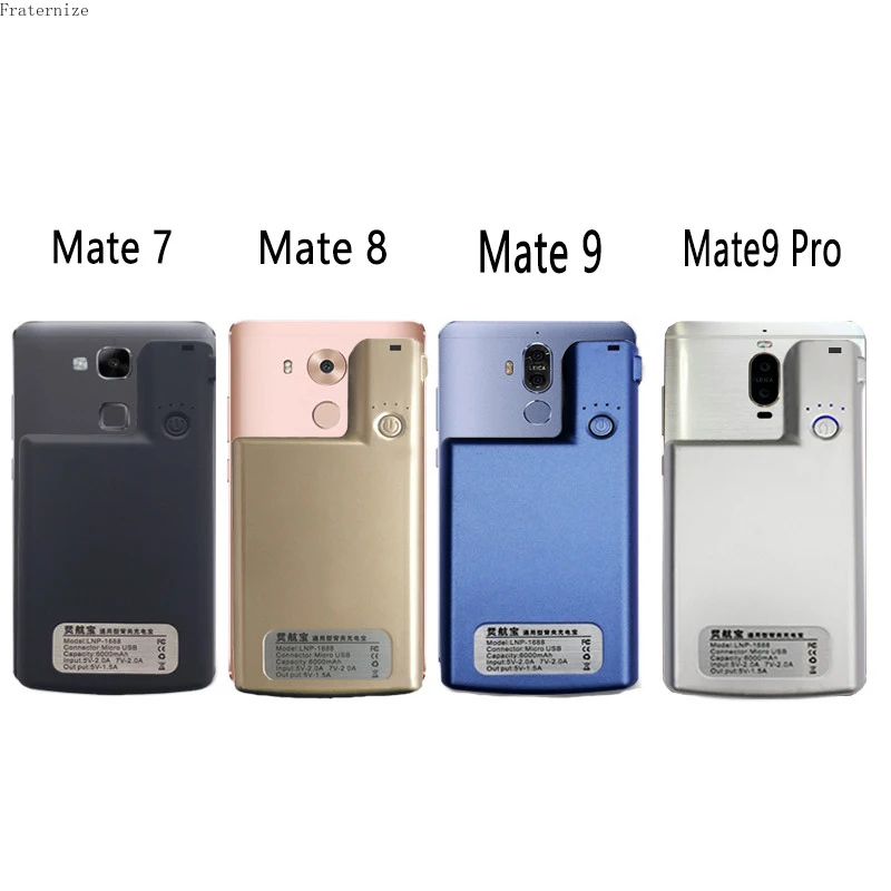 

For Huawei Mate 7 8 9 battery case Portable power bank For Huawei Mate S 9 Pro smart Battery charger cases charging Cover Capa