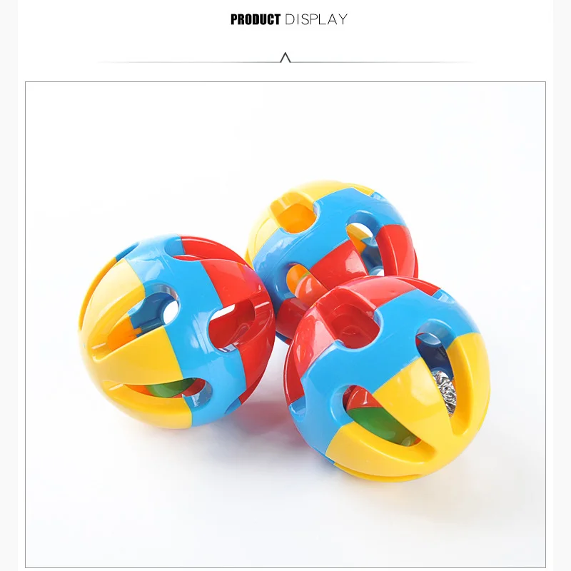 

Three-color parrot bell plastic toy ball Pendant rotating bell ball bird toy pet supplies Pendant rotating bell ball toy Pet Toy
