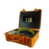 20m Fiberglass Cable Push Rod 1000TVL 23mm Sewer Drain Inspection Camera 7 inch Handheld Drain Pipe Inspection System