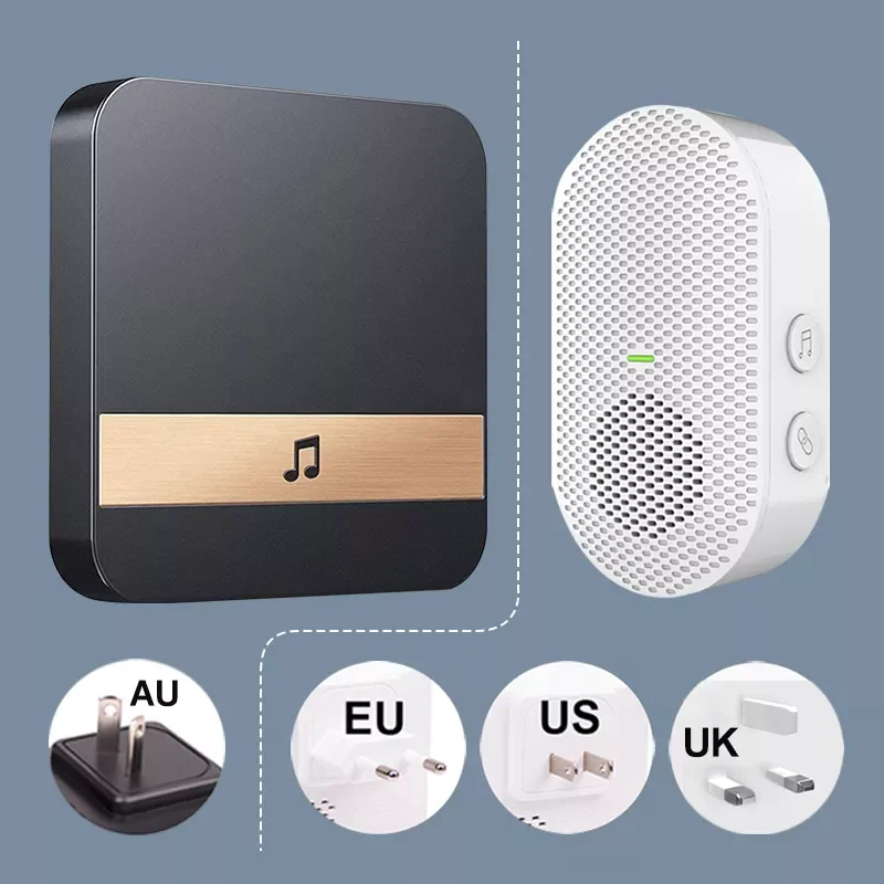 New in 110-220V Smart Indoor Doorbell Chime Wireless WiFi Door Bell US EU UK AU Plug XSH app For EKEN V5 V6 V7 M3 security prote