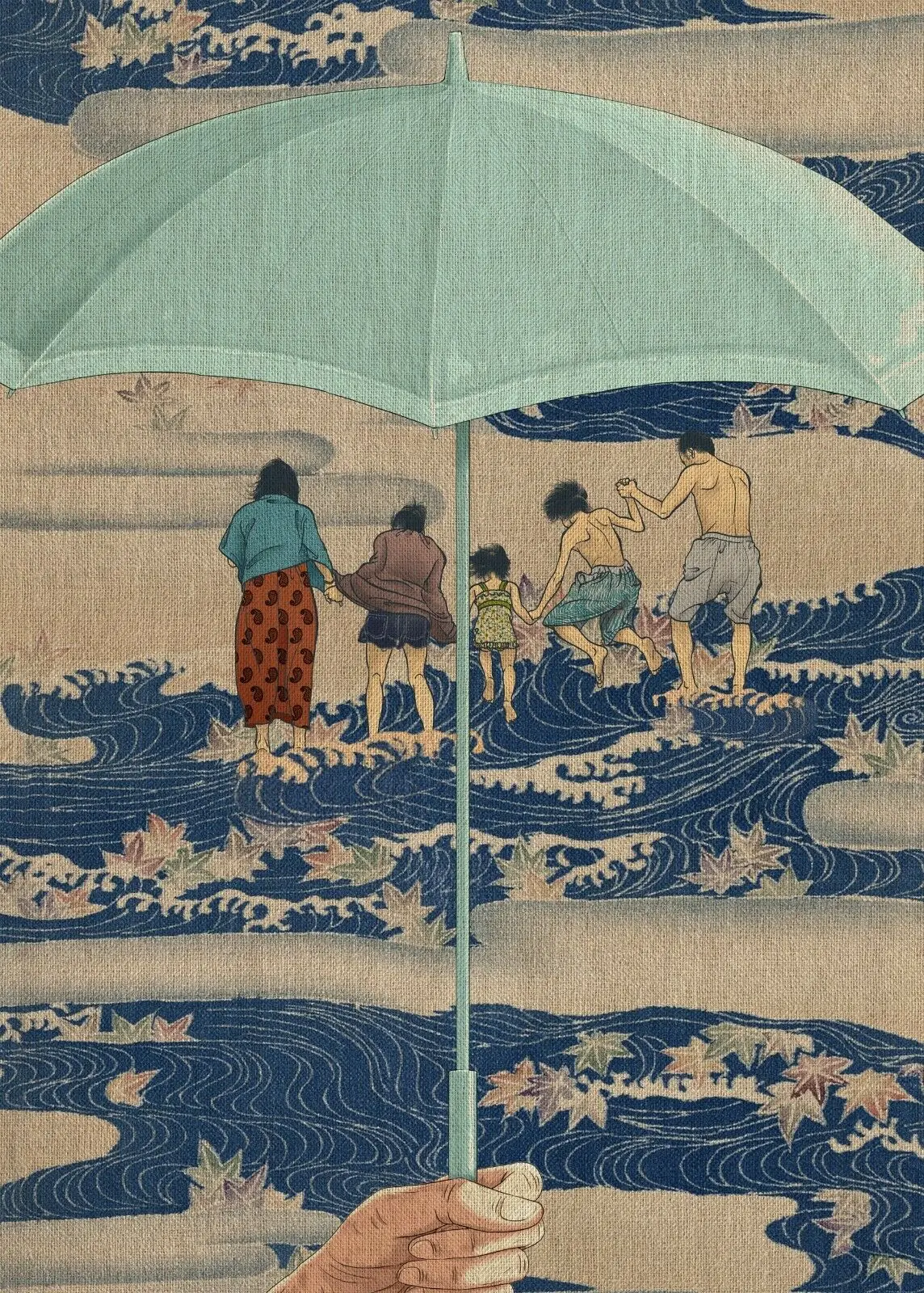 SHOPLIFTERS японский Шелковый постер с текстом фильма без надписей настенная живопись