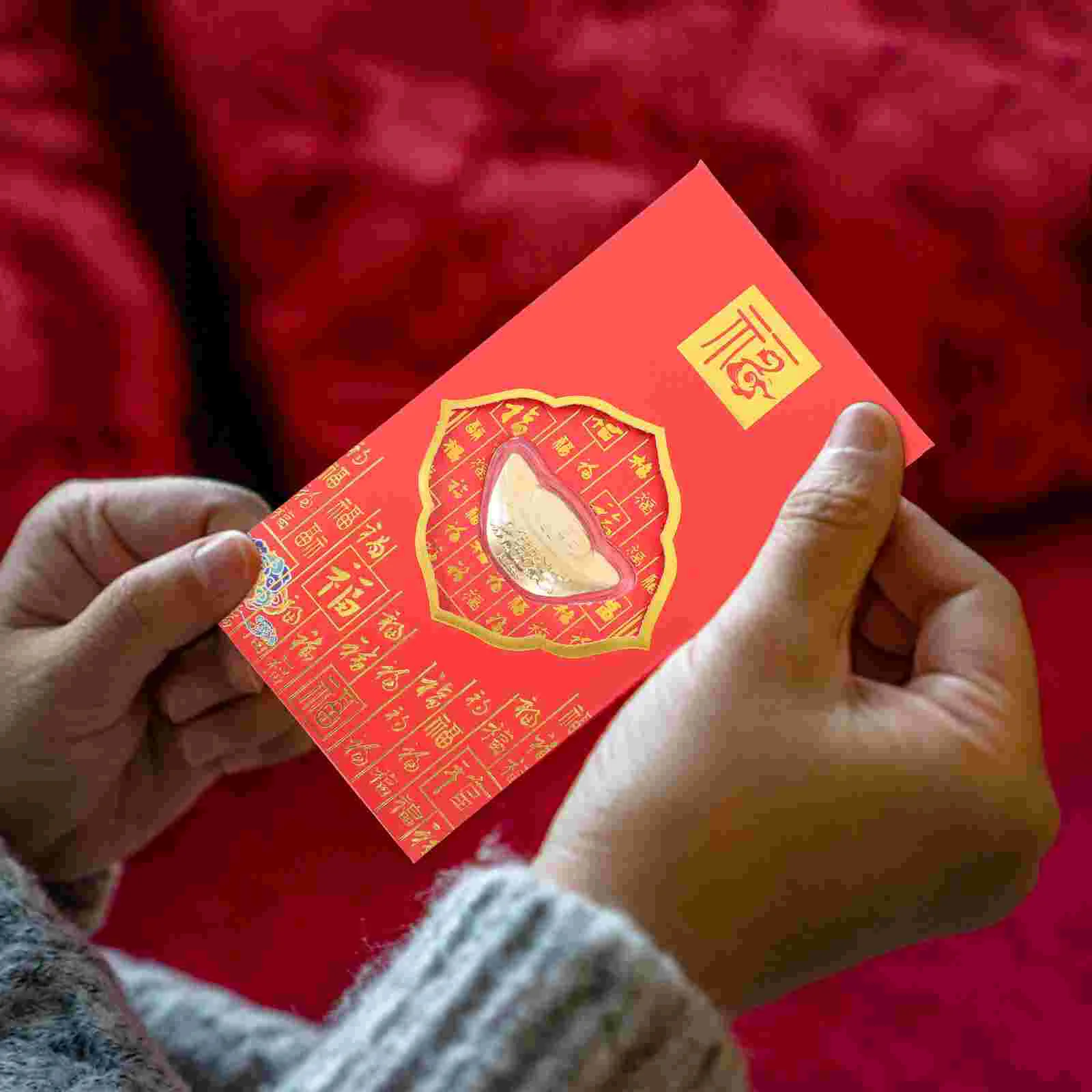 

Year Envelopes Money New Red Festival Spring Chinese Envelopegift Hongbao Packets Lucky Lunar Mini Pocket Zodiac Rabbit Packet