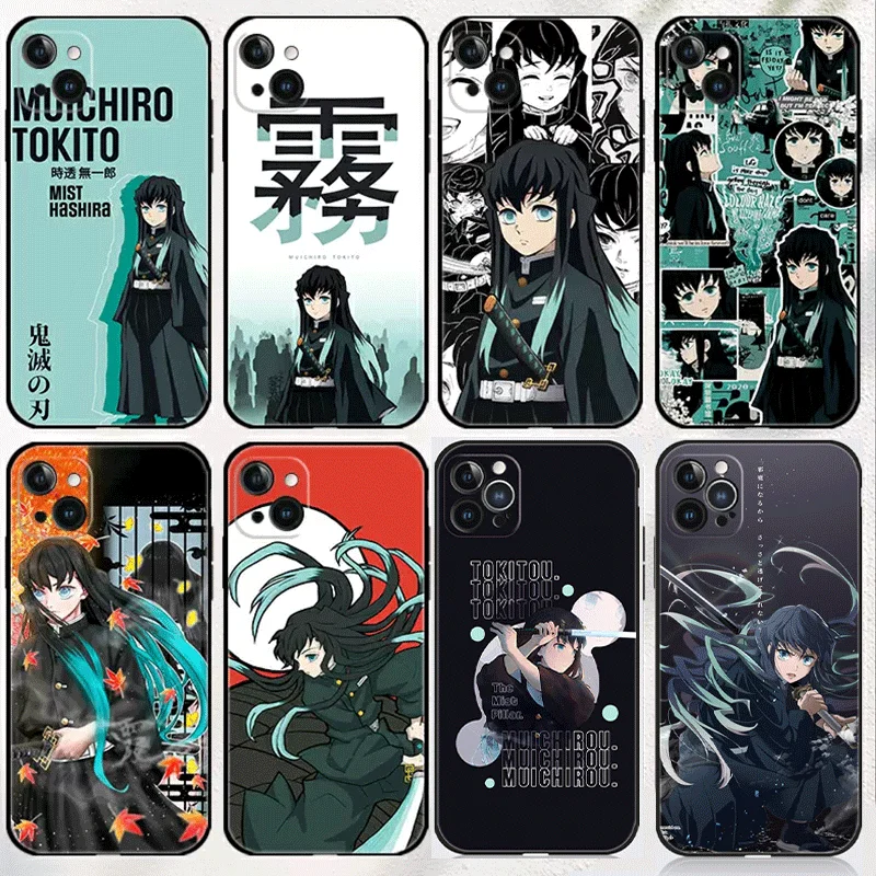 

Stylish Anime Cartoon Phone Case for iPhone 14 Pro Demon Slayer Kimetsu no Yaiba iphone cases iphone 11 pro case huawei y9s