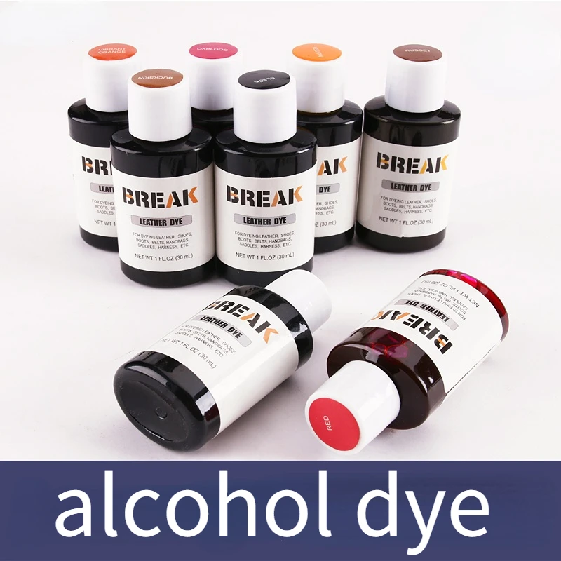 

30ml/bottle Professional Alcohol Dye Vegetable Tanned Cattle Leather Dyeing DIY Handmade Leather Goods Dyeing Supplies