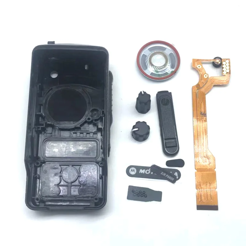 Front Panel Cover Case Housing Shell w/ Horn Flex Cable Volume Channel Knobs for Motorola XIR P6600 DEP550 DP2400 XPR3300 Radio