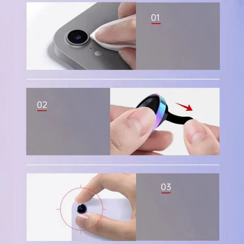 Новое Металлическое Кольцо Для Камеры + Защитное Стекло Для Объектива Для Apple iPad A16 10.9' Air7 11 13 M3 4/5/6 Mini 7/6 -...