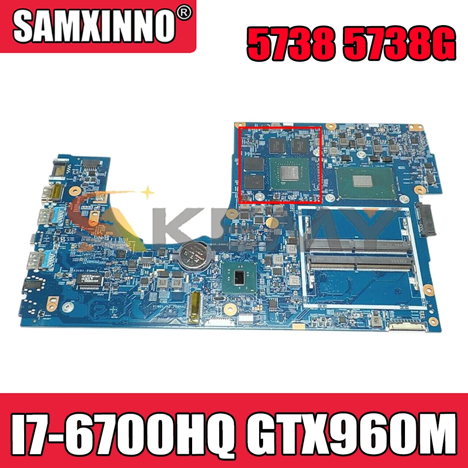 

AKEMY 448.06A12.001M For Acer Aspire V Nitro VN7-792 VN7-792G Laptop motherboard I7-6700HQ+GTX960M 4GB GDDR5 17 Inch DDR4