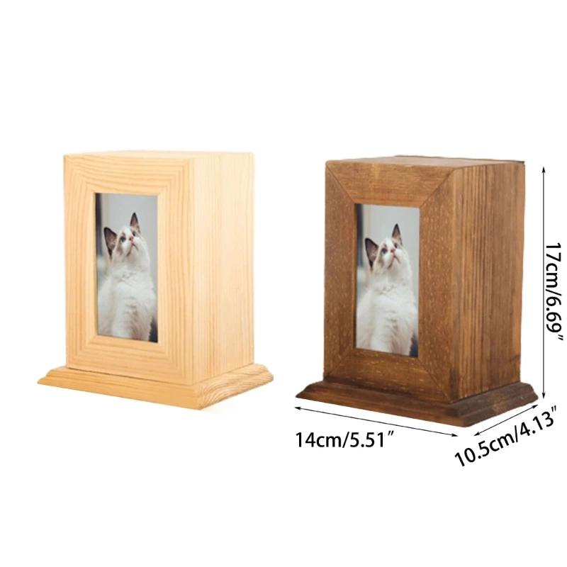 K1MF Pet Urn with Picture Frame Loving Dog Remembrance- Sympathy Dog or Cat Passed Away Photo Commemorate Ornaments images - 6