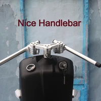 handlebar adjustable cnc black silver lower handle bars for honda ruckus zoomer af58 nps50 gy6 scooter motorcycle modified parts