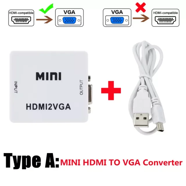 

Адаптер HDMI-совместимый с VGA для PS3 XBOX ПК ноутбука HDTV проектора DVD переключатель VGA в HDMI-совместимый Конвертор видеосигнала