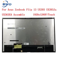 for asus zenbook s ux393 ux393ea ux393ja laptop lcd screen assembly with touch 13 9inch 3300x2200 40pin b139kan01 0 lcd assembly