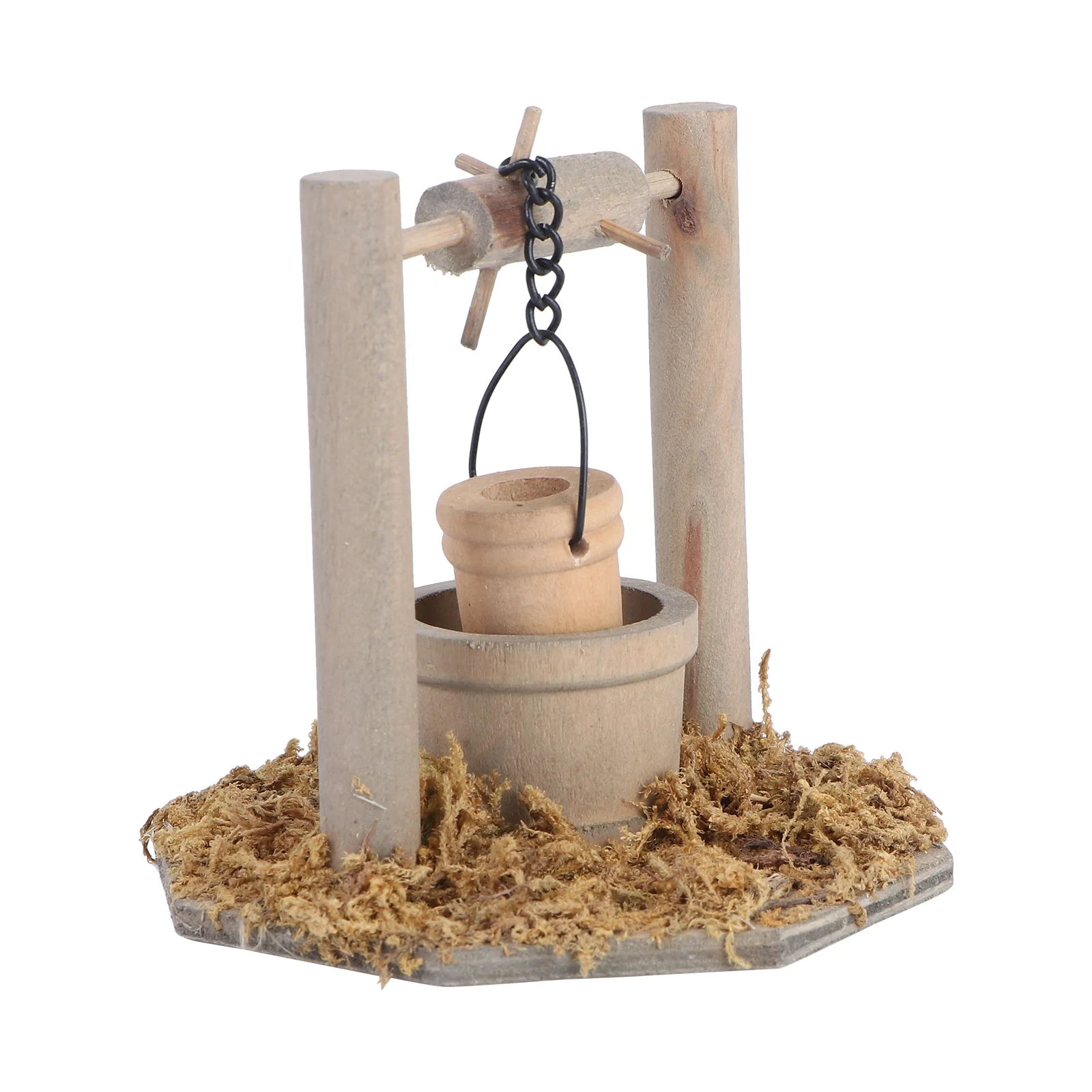 

Set Mini Ornament Outdoor Statues Bonsai Miniature Landscape Accessory DIY Wishing Well Bamboo Water Figurines Fairy
