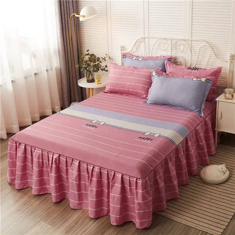 Комплект постельного белья из 3 предметов с юбкой