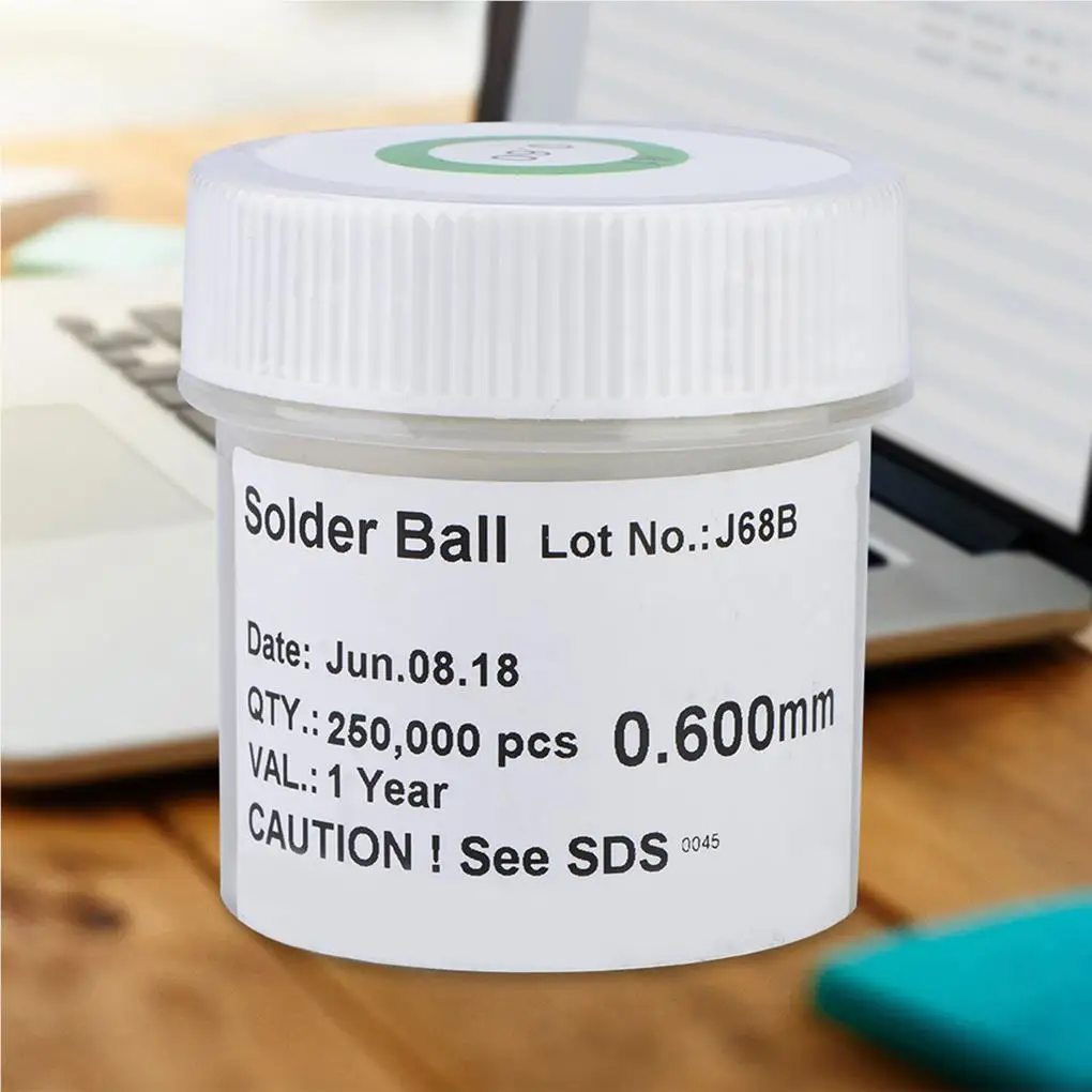 

0 60mm Diameter 250000Pcs can BGA Solder Balls Leaded Reballing Soldering Balls SN63 PB37